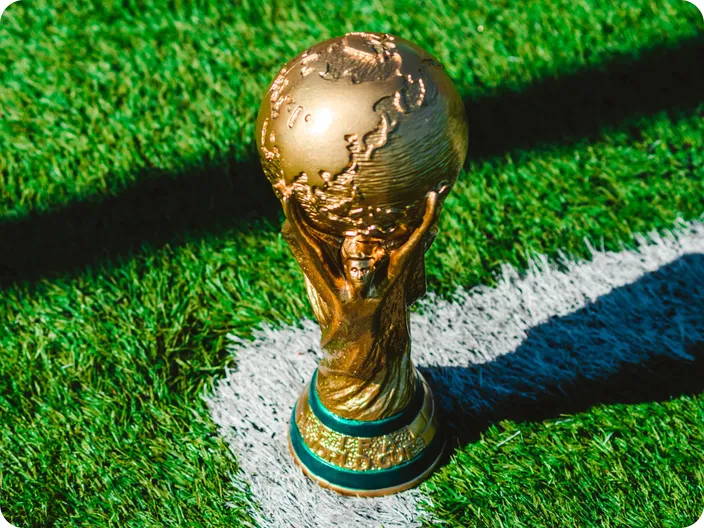 Imagen del trofeo del Mundial