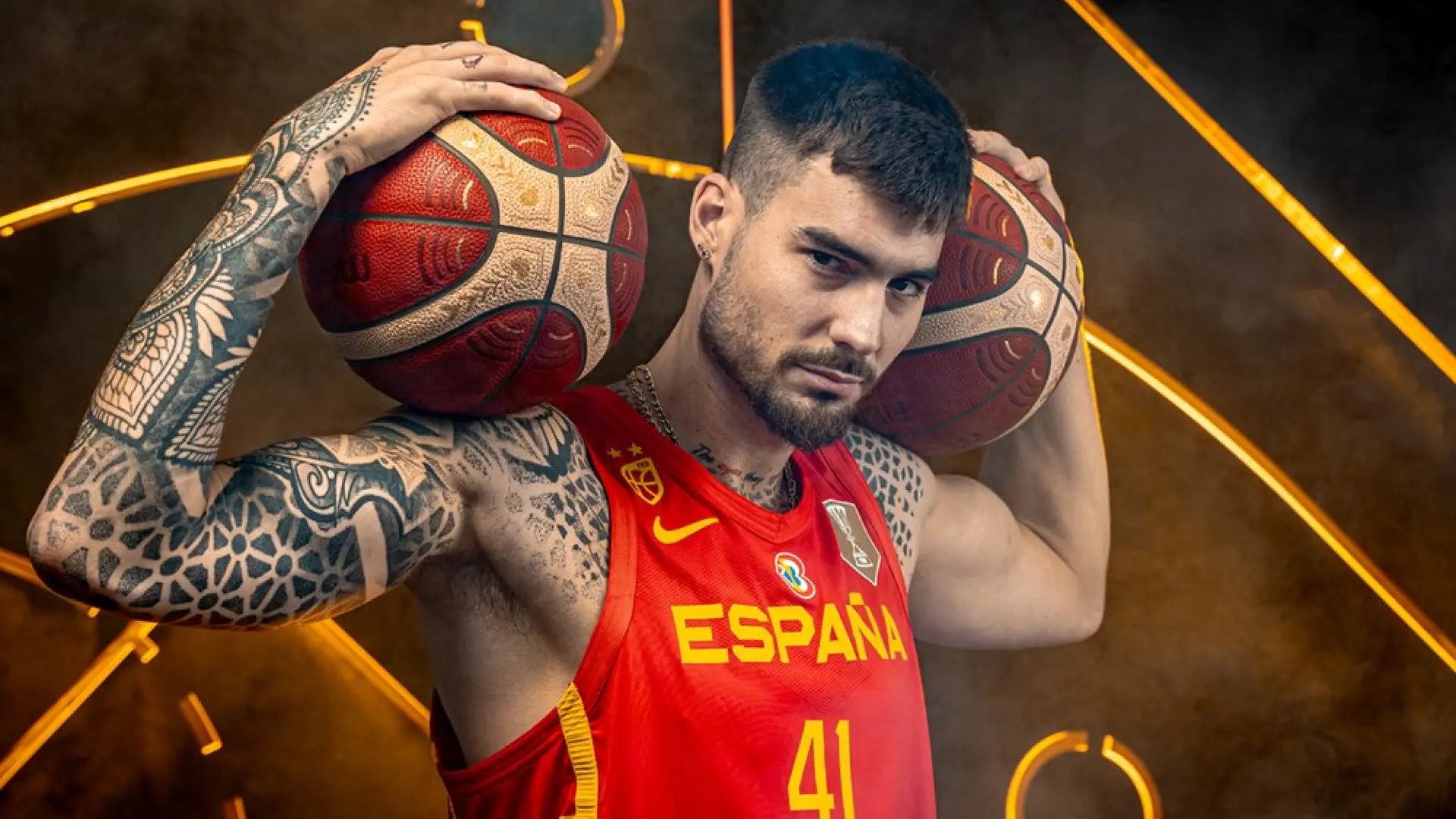 Juancho Hernangómez, uno de los grandes jugadores de la selección española, que forma parte del grupo G en el Mundial de Baloncesto, Fotografía: fiba.basketball