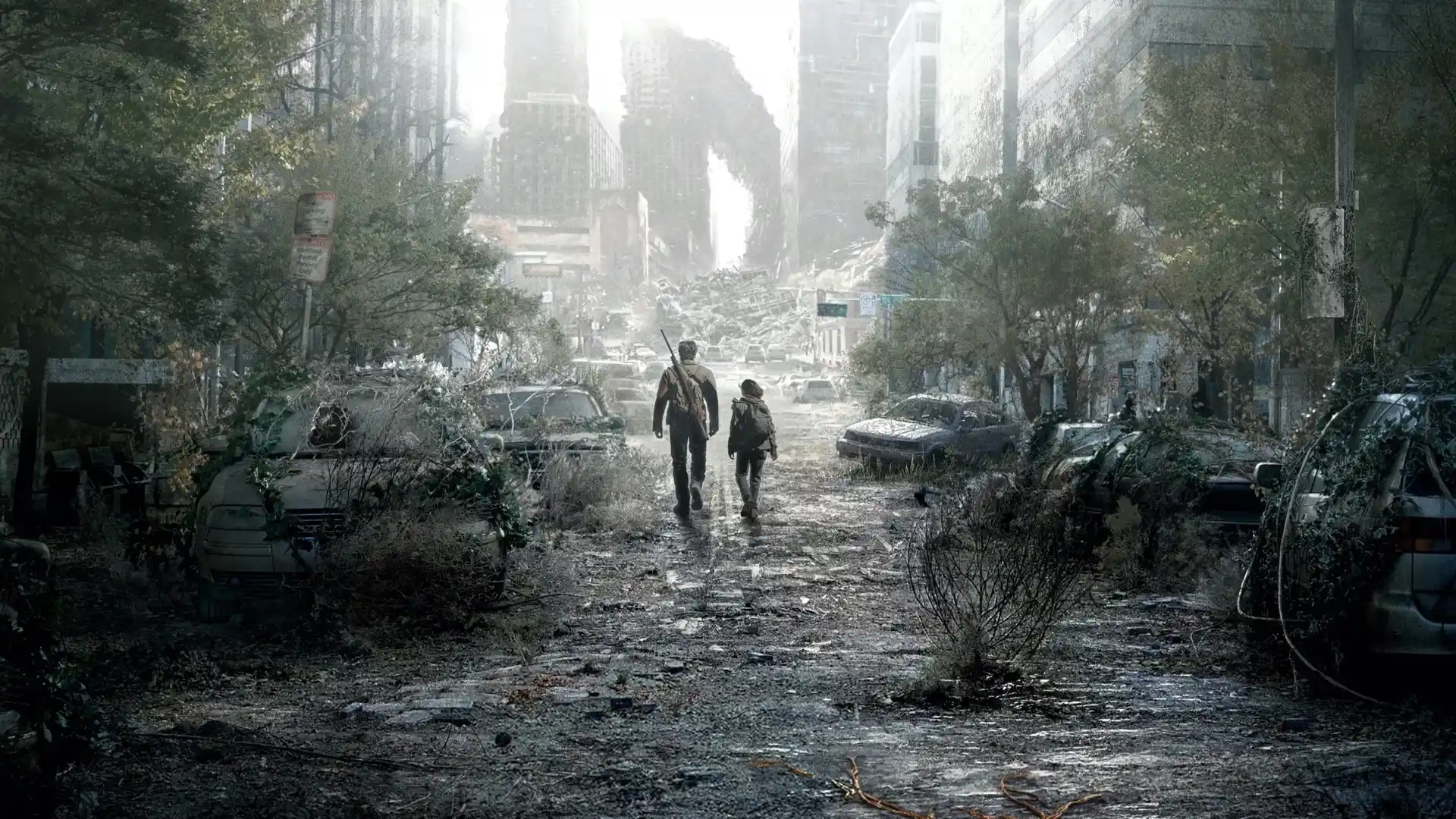 Protagonistas de la serie The Last of Us que es la adaptación de un videojuego de supervivientes de la humanidad
